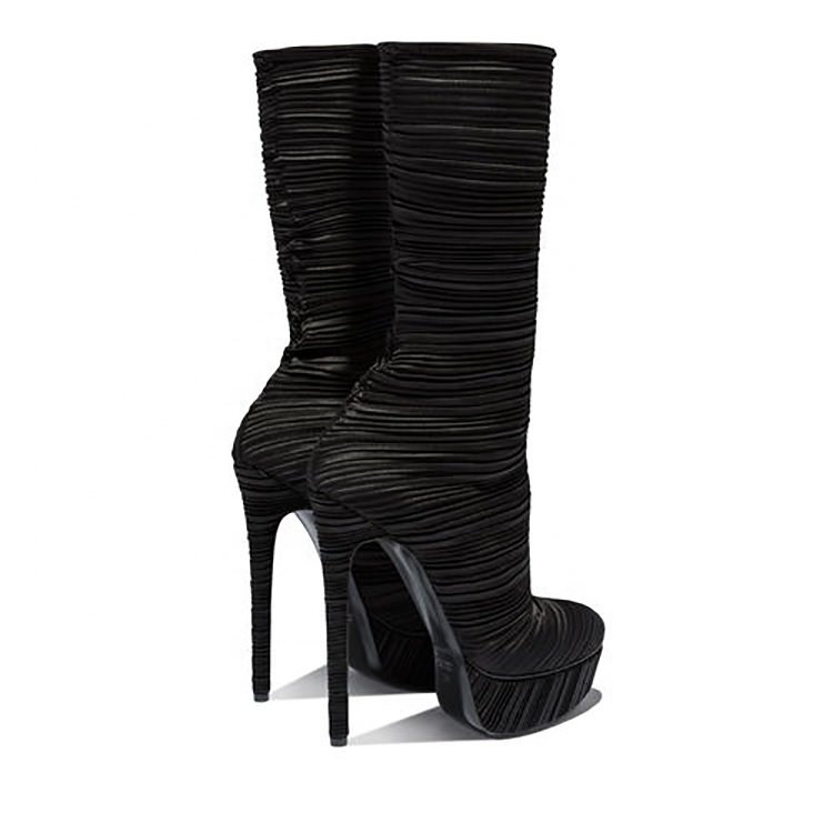 Factory New Fashion Custom Quality Women Platform Thin high heel Ankle Boots Women Shoes