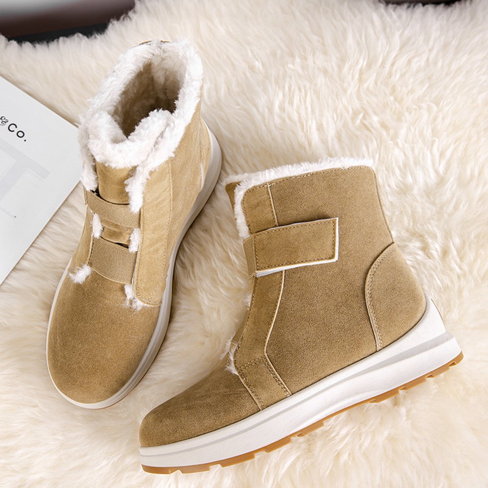 Wenzhou Factory Customized Plush Thick Suede Cotton Shoes Fur Winter Warm Boots Women Snow Boots For Women