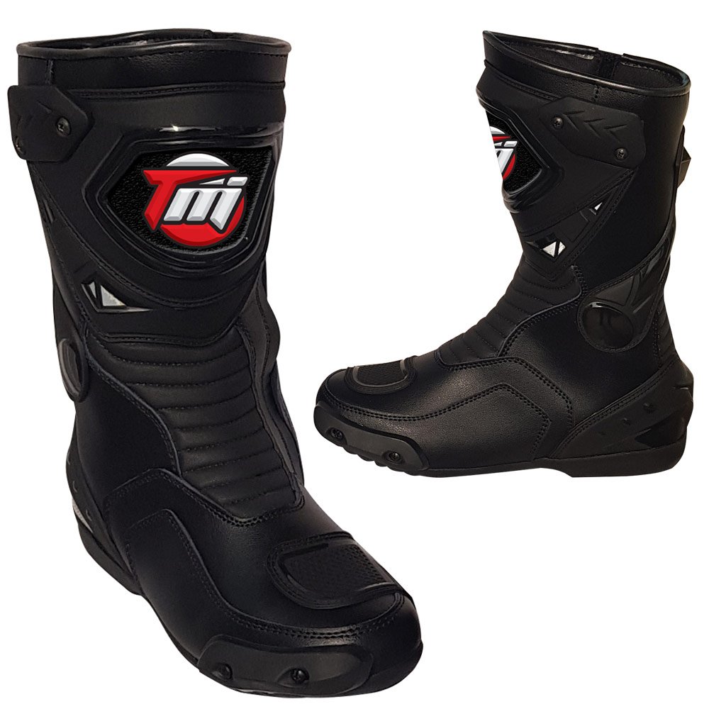 Genuine Cow Hide Men and Women Leather Motorbike Touring Boot Custom Made Motorcycle Boots Long & Short