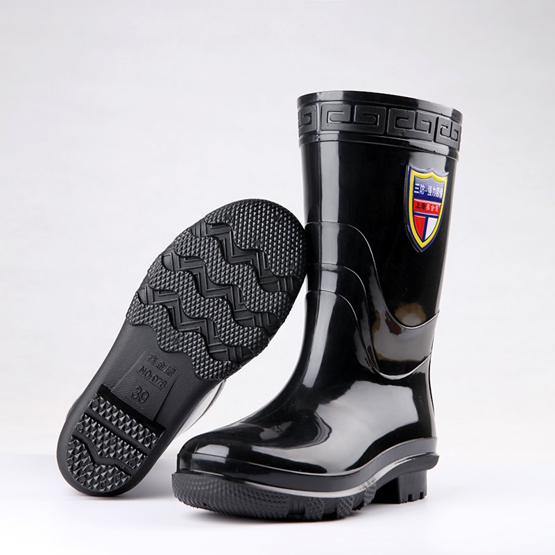 30cm Men's Rain Boots Waterproof Shoes Mid calf Water PVC Boots Muck Outdoor Mud Shoe Wellington Boots mens rainboots