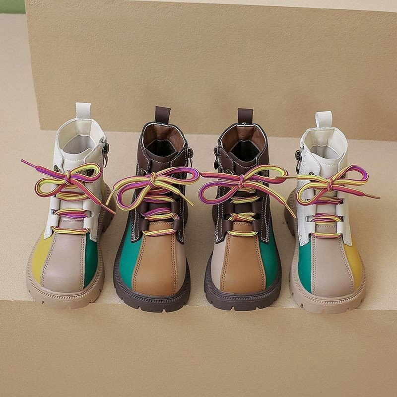 Wholesalers custom designer wide toe box barefoot ergonomic glitter minimalistic genuine leather baby girls kids shoes boots