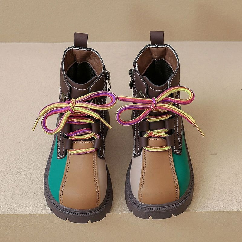Wholesalers custom designer wide toe box barefoot ergonomic glitter minimalistic genuine leather baby girls kids shoes boots