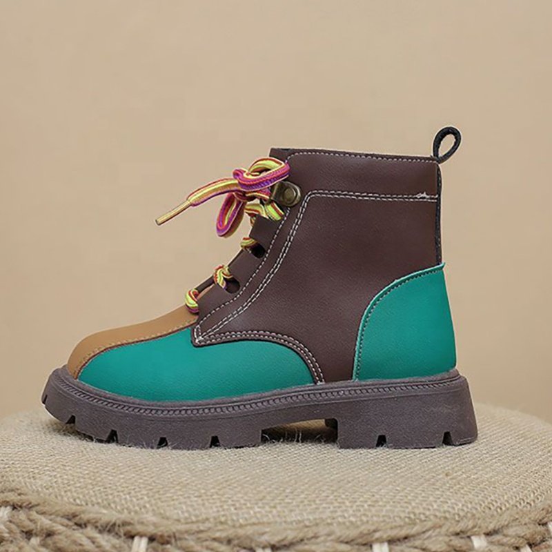 Wholesalers custom designer wide toe box barefoot ergonomic glitter minimalistic genuine leather baby girls kids shoes boots