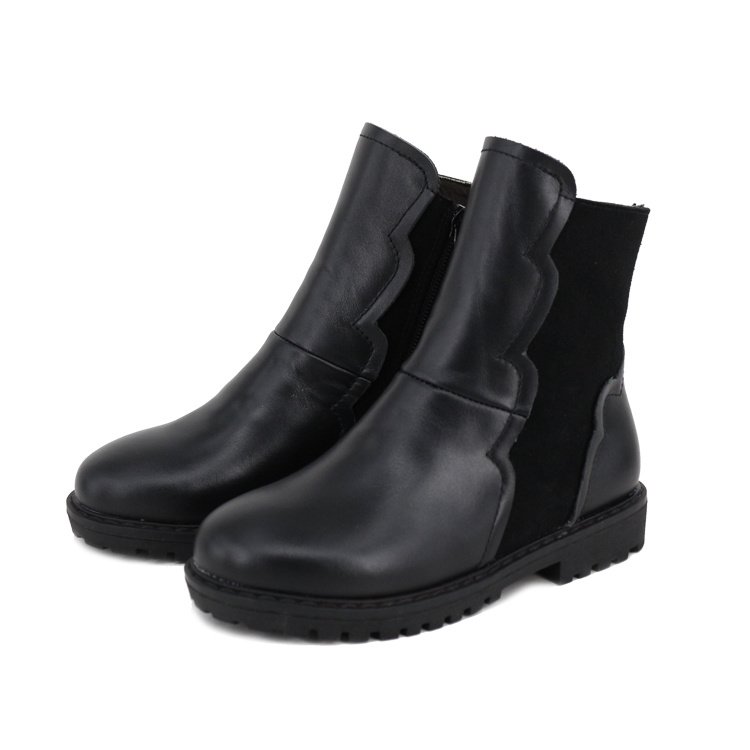 CHOOZII Wholesale Children Shoes Kids Girls Double Elastic Warm Suede Leather Cotton Fabric Inner Boots