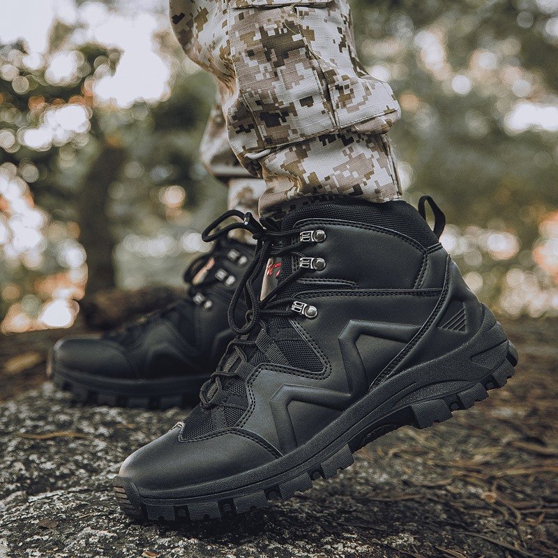 Outdoor High-top Desert Boots New Round Breathable Special Forces Boots Hiking Shoes Adult Men A3