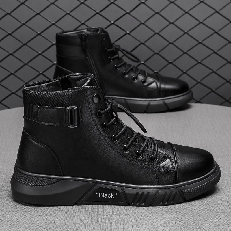 2025 Ruizi New British Solid Colour Factory Direct Wholesale Boots For Men
