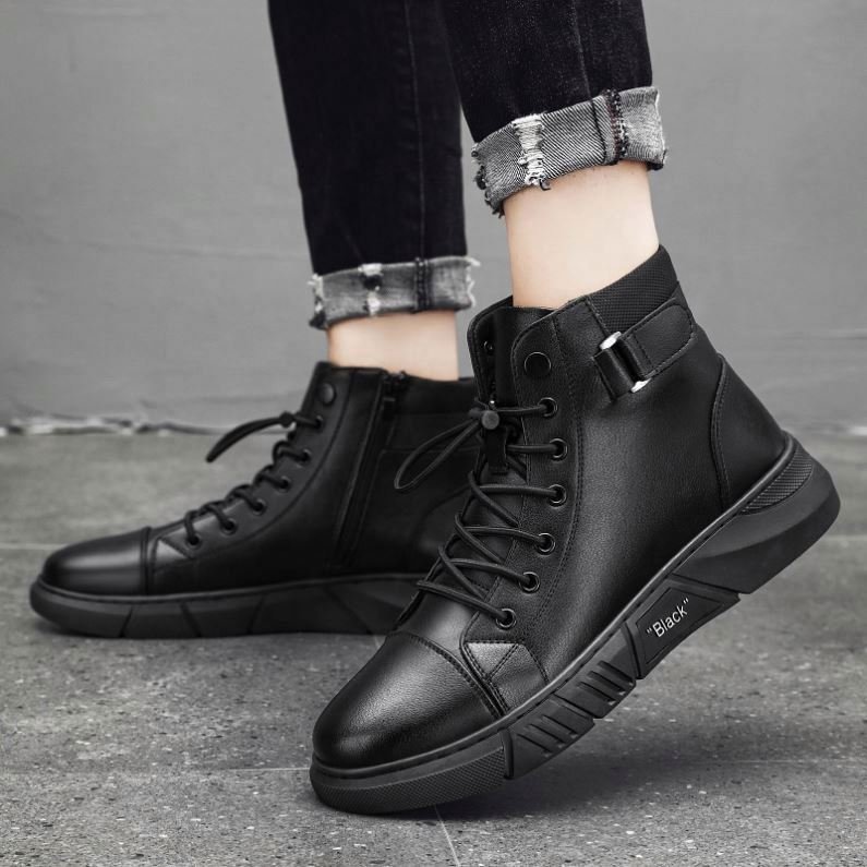 2025 Ruizi New British Solid Colour Factory Direct Wholesale Boots For Men