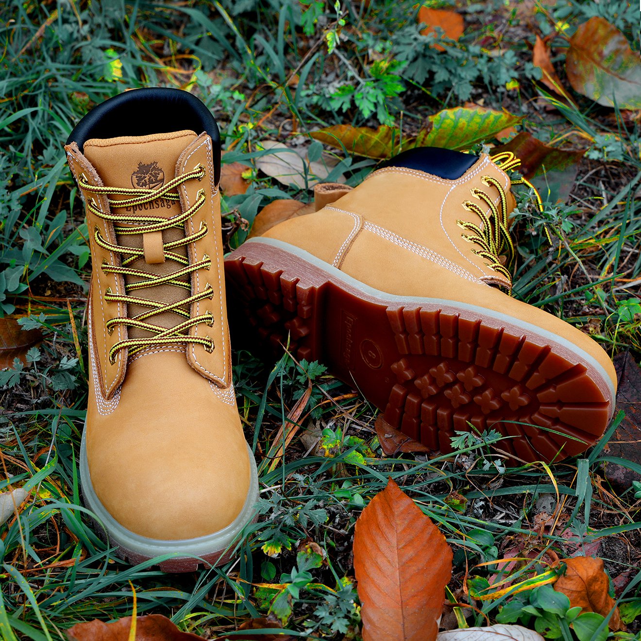 Hot selling RTS wear-resistant waterproof first layer cowhide customizable safety boots