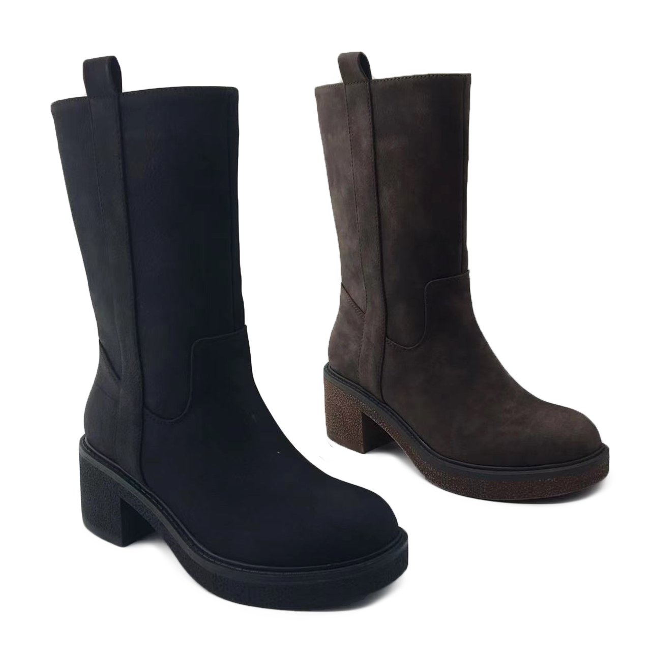 new style thigh-high boots black platform winter boots for women black