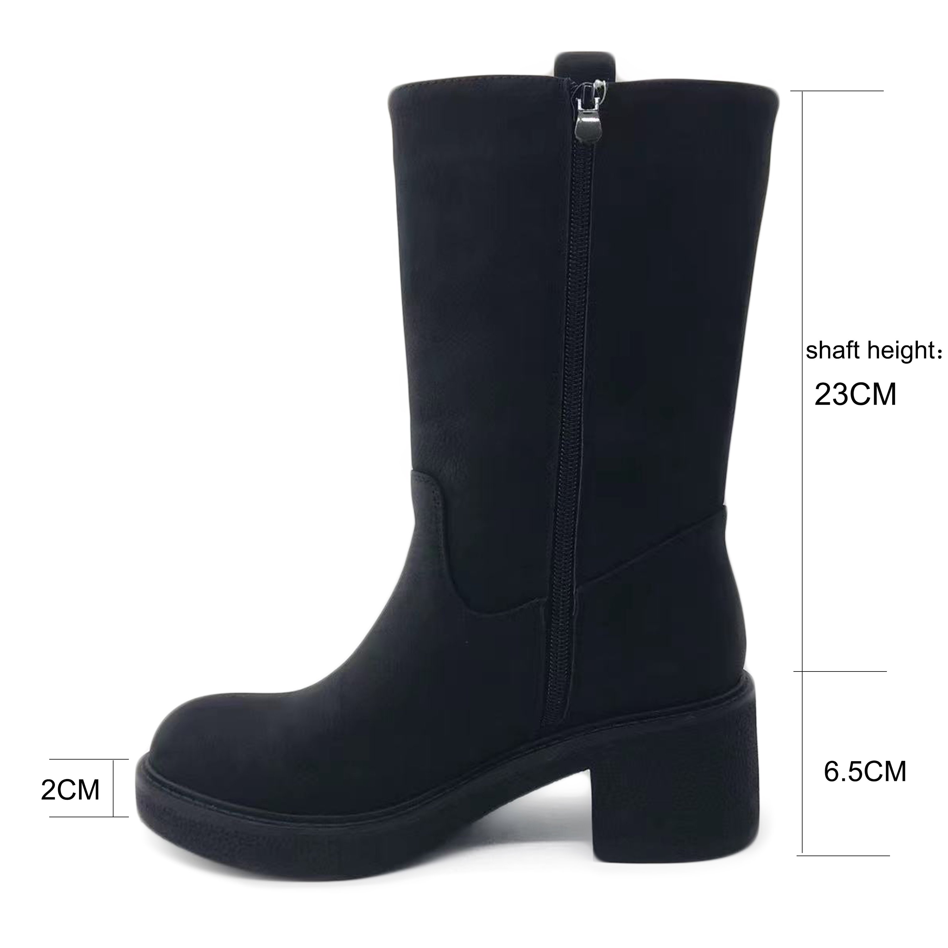 new style thigh-high boots black platform winter boots for women black