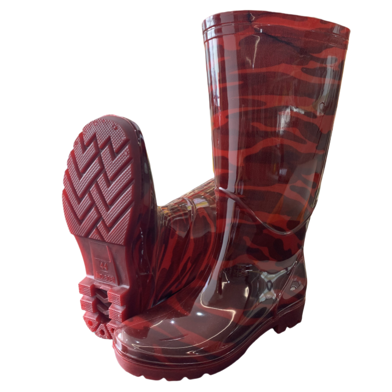 camouflage multi-functional knee-high anti-slip fishing boots waterproof garden paddy farm boots gumboots