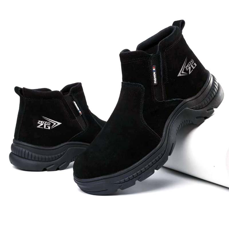 Quality Boot High Cut Ankle Safety Work Boots For Wholesale, brown safety boots no lace