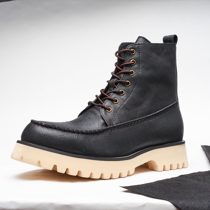 Factory Discount Price Fashion Boots Warm Men's Martinboots Leather Oxford Boots