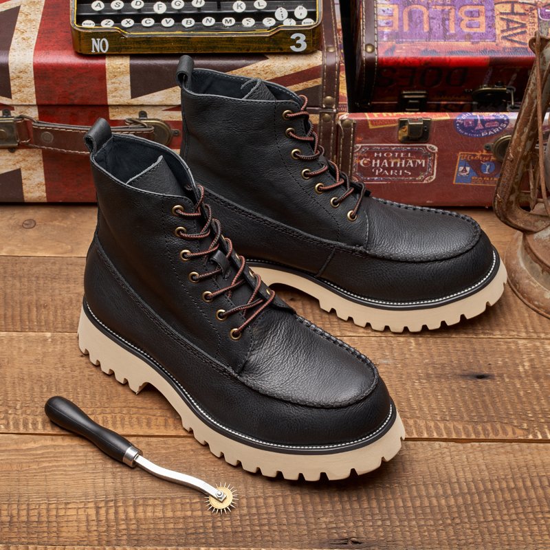 Factory Discount Price Fashion Boots Warm Men's Martinboots Leather Oxford Boots