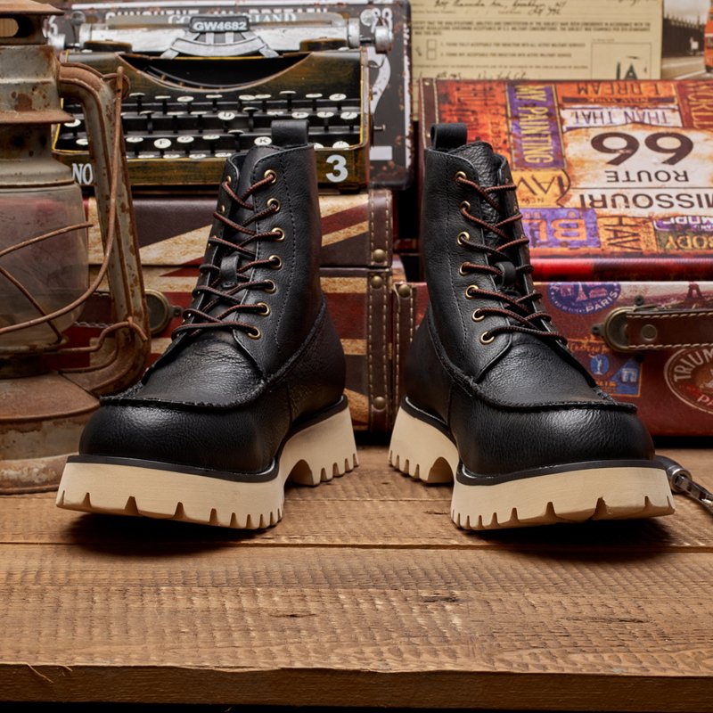 Factory Discount Price Fashion Boots Warm Men's Martinboots Leather Oxford Boots