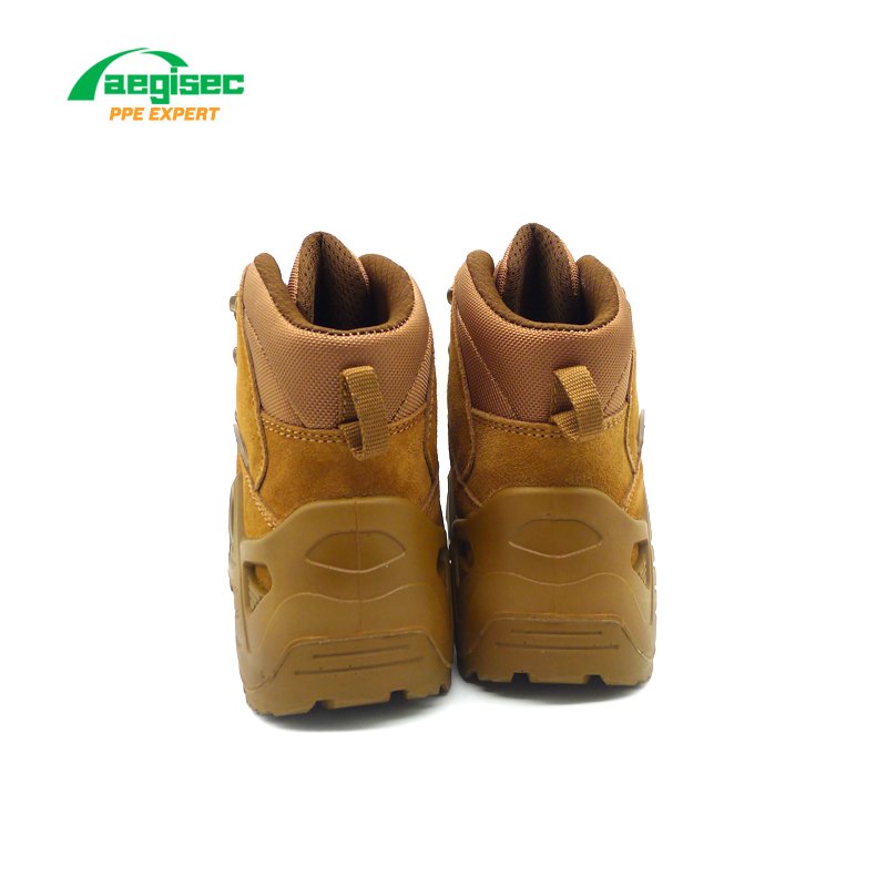 AEGISEC cow suede tactical jungle boots slip resistant PU sole desert boots