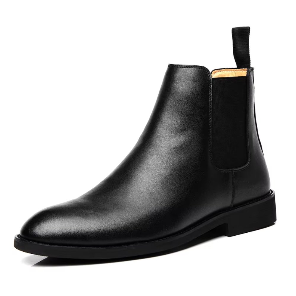 Spring and Winter Elegant Boots Leather shoes for men Formal boots