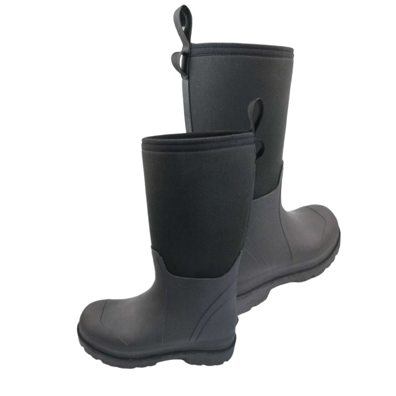 2022 New Design Wellies Neoprene Gumboot Rubber Waterproof Safety Hunting Rain Boots