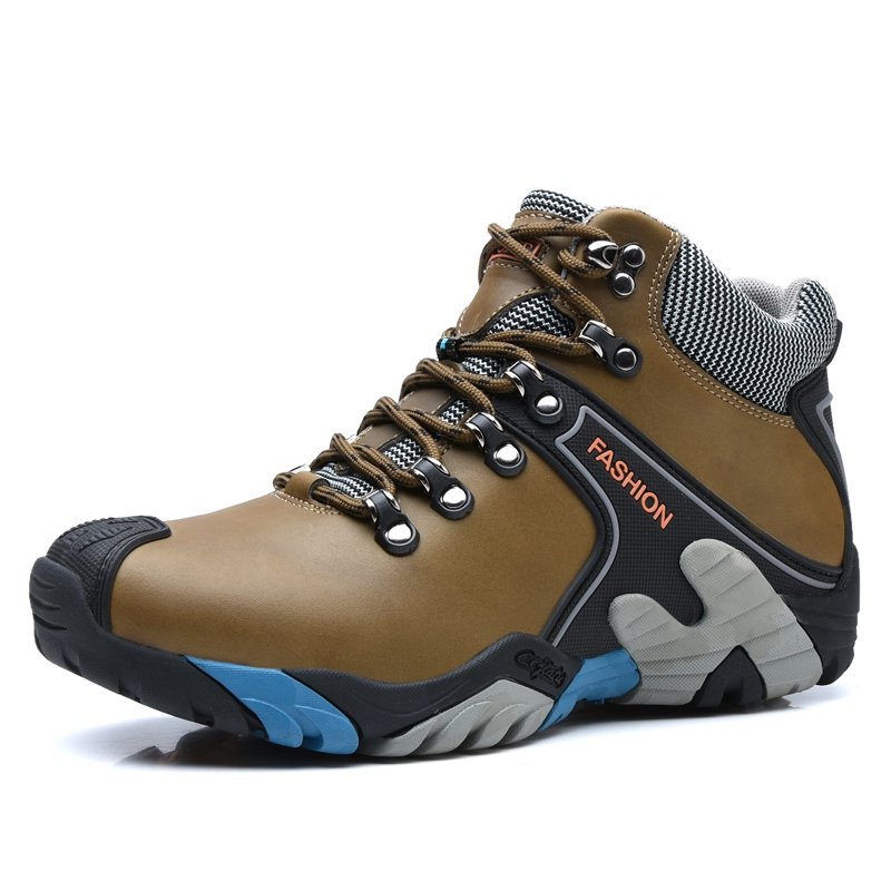 New 2024 high top gum boots for men outdoor dessert genuine real leathers hiker shoes boot 38-46# big size factory customize