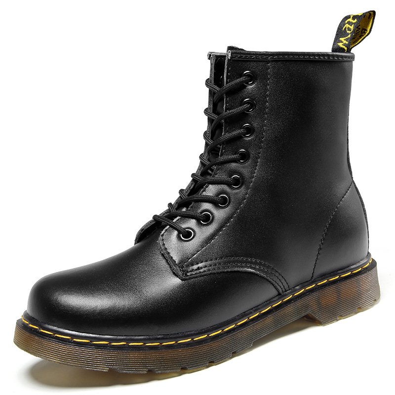 Autumn Men's Slip-On Ankle Boots Hot Selling Plus Size Vibram Outsole Leather & Canvas Upper Cushioned & Fashionable Trend