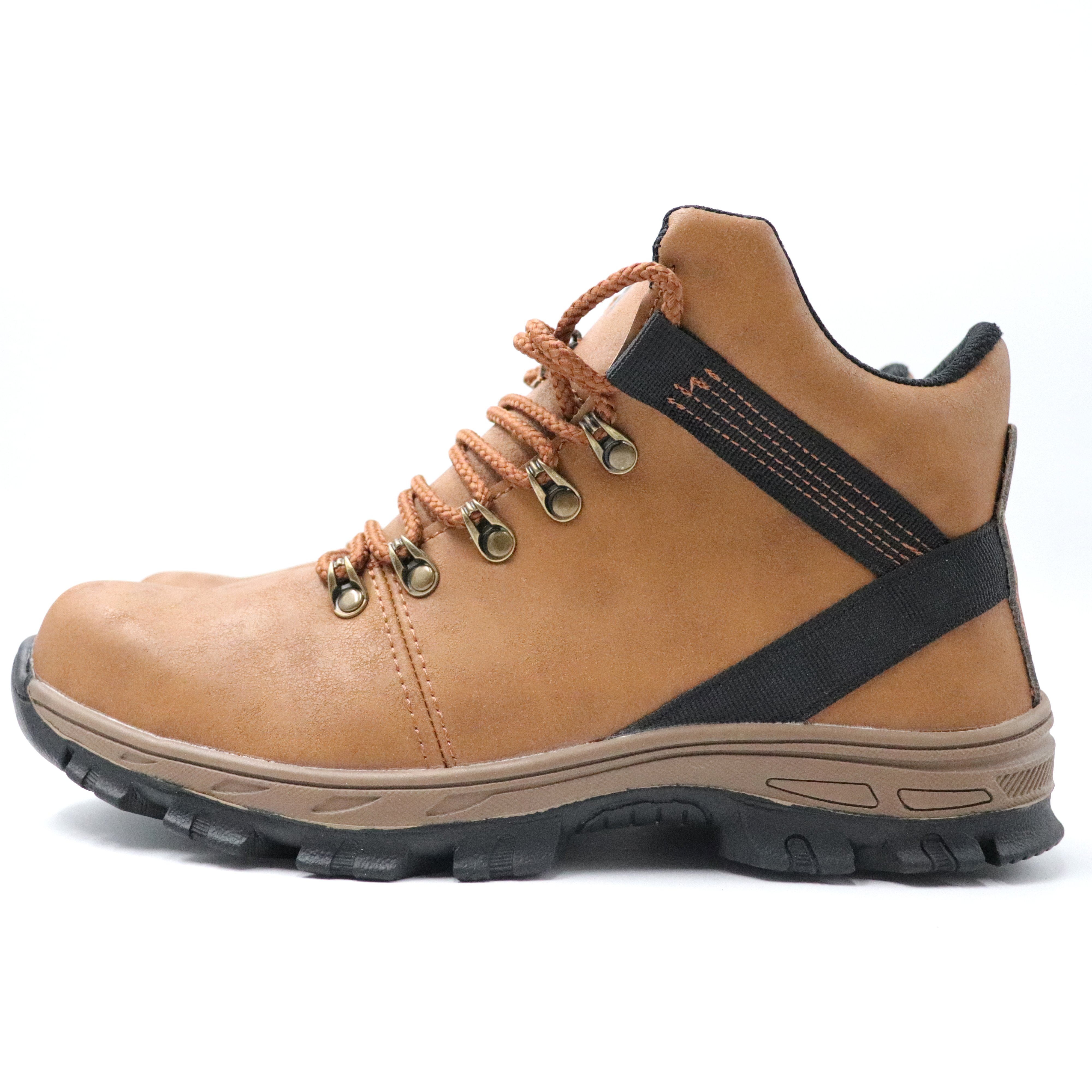 Popular Anti-Impact Anti-Thorn Safety Boots Steel Toe Cap Genuine Leather Lining Steel Sole-for Construction Site