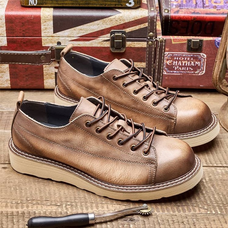 Fashion Hot Sale Rubber Sole Printing Men's Casual Lace Up Shoes Roman Boots