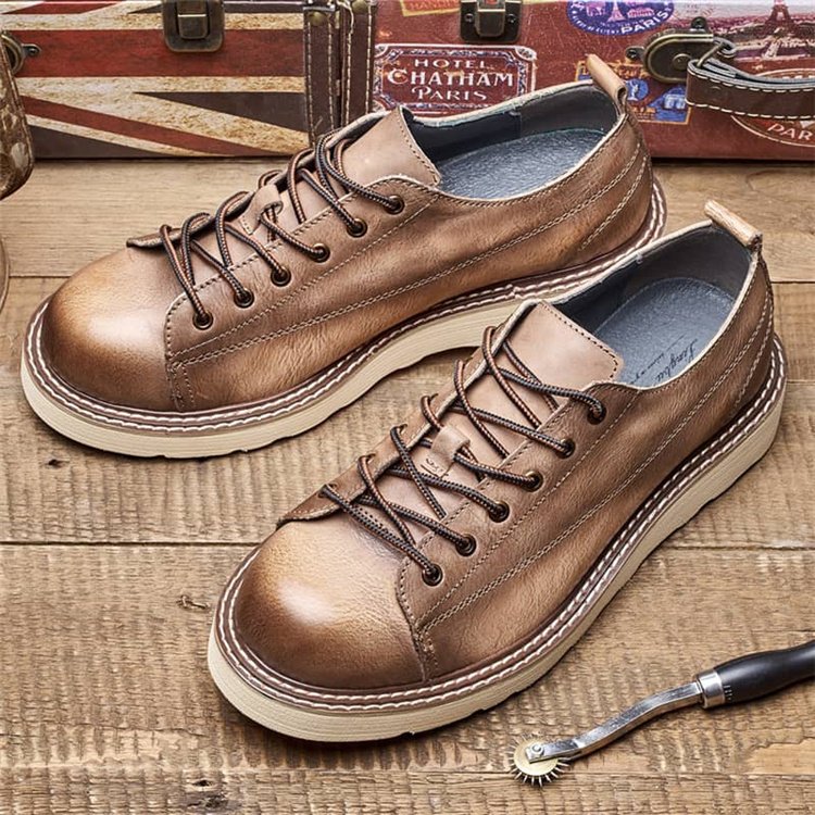 Fashion Hot Sale Rubber Sole Printing Men's Casual Lace Up Shoes Roman Boots
