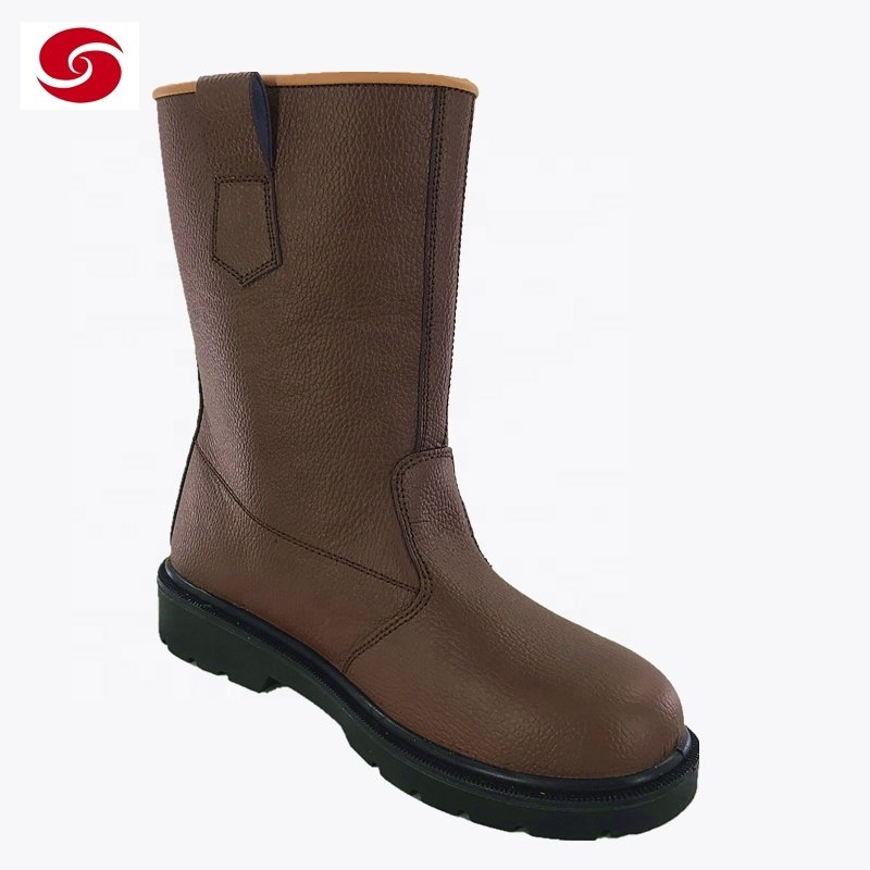 Comfortable Safety Shoes Safety Shoes Boots EVA China Customized Xinxing Multi-function Anti Slip Oil Resistant Leather PU Brown
