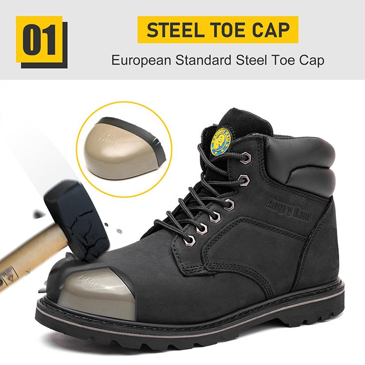 Factory price Steel toe leather safety footwear equipment men perforated electrical protection work safety shoes boots