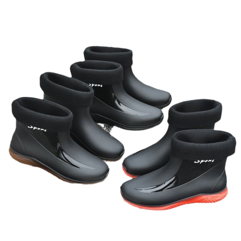 wholesale factory price cheap Waterproof boots for men rubber shoe rain boots men raining fishing shoes gumboots rain shoes