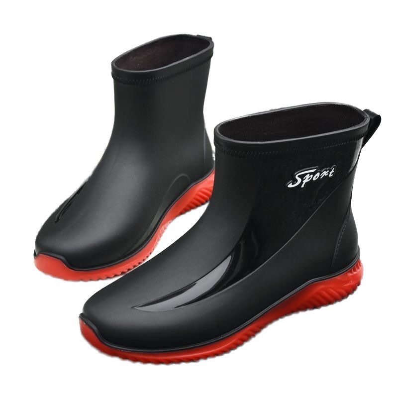 wholesale factory price cheap Waterproof boots for men rubber shoe rain boots men raining fishing shoes gumboots rain shoes
