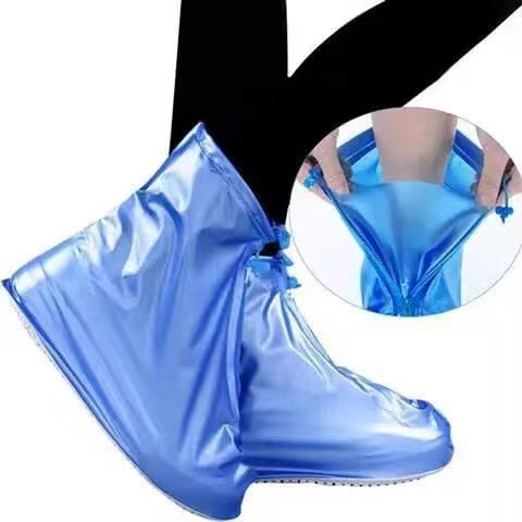 1 Pair Waterproof Shoe Covers Non-slip Reusable Rain Snow Boot Women Men PVC Outdoor Rainy Reusable Quality Non-slip Shoe Cover