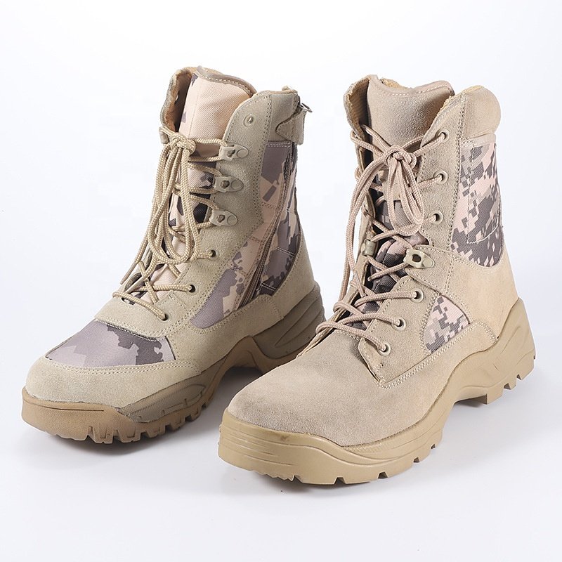 OEM Low Price Black Desert Tactical Boots Summer Hiking Jungle Shoes Camouflage Combat boots