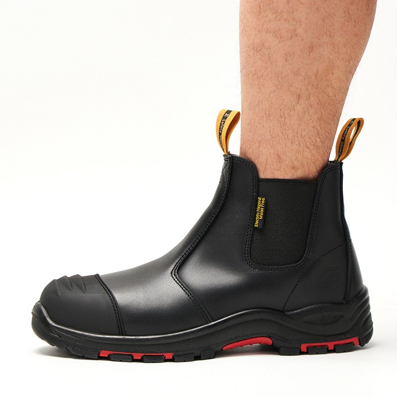 Composite Toe Mining Boots Leather Industrial Safety Boot Anti-Puncture Men Chelsea Labor Footwear Safety boot