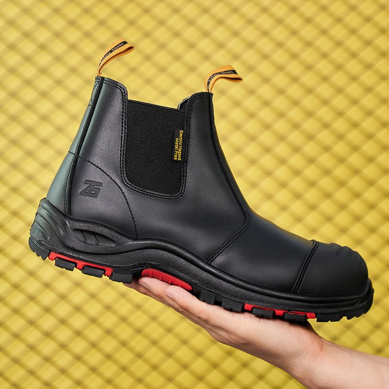 Composite Toe Mining Boots Leather Industrial Safety Boot Anti-Puncture Men Chelsea Labor Footwear Safety boot