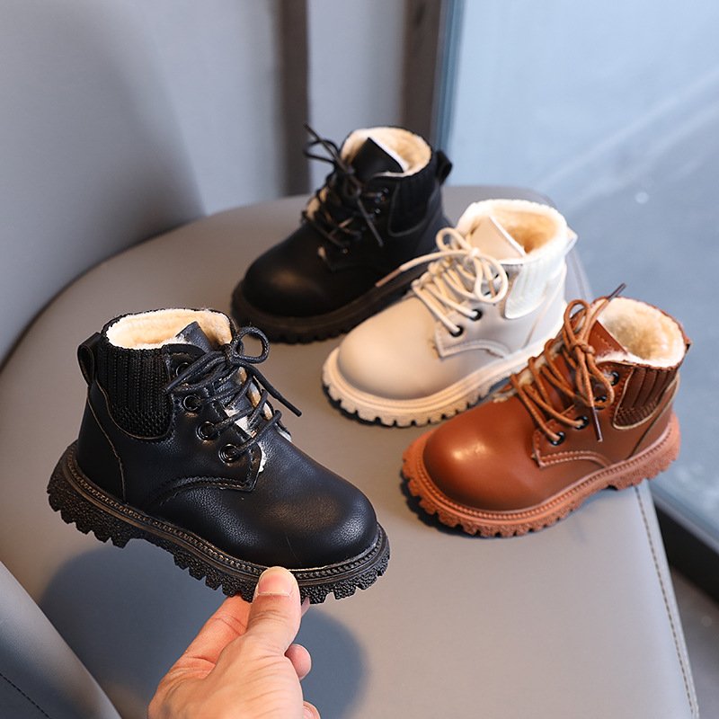 New Wholesale Winter Kids Shoes Sweet Girls Flat Casual Boots