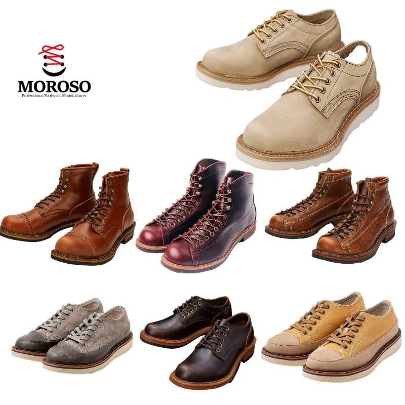 European and American short faced Martin boots with cowhide top layer for men and women hiking shoes men boots