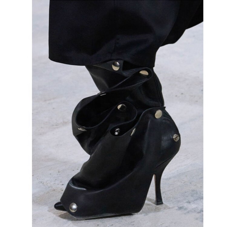 Support OEM/ODM Women Winter High Heel Boots Lady Stiletto Heels Knee High Boots Thigh High Baggy Boots