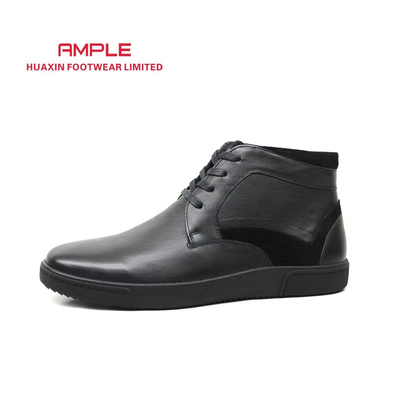 Formal Genuine Leather Fashion Sneaker Men Handmade Winter Casual Ankle Boots