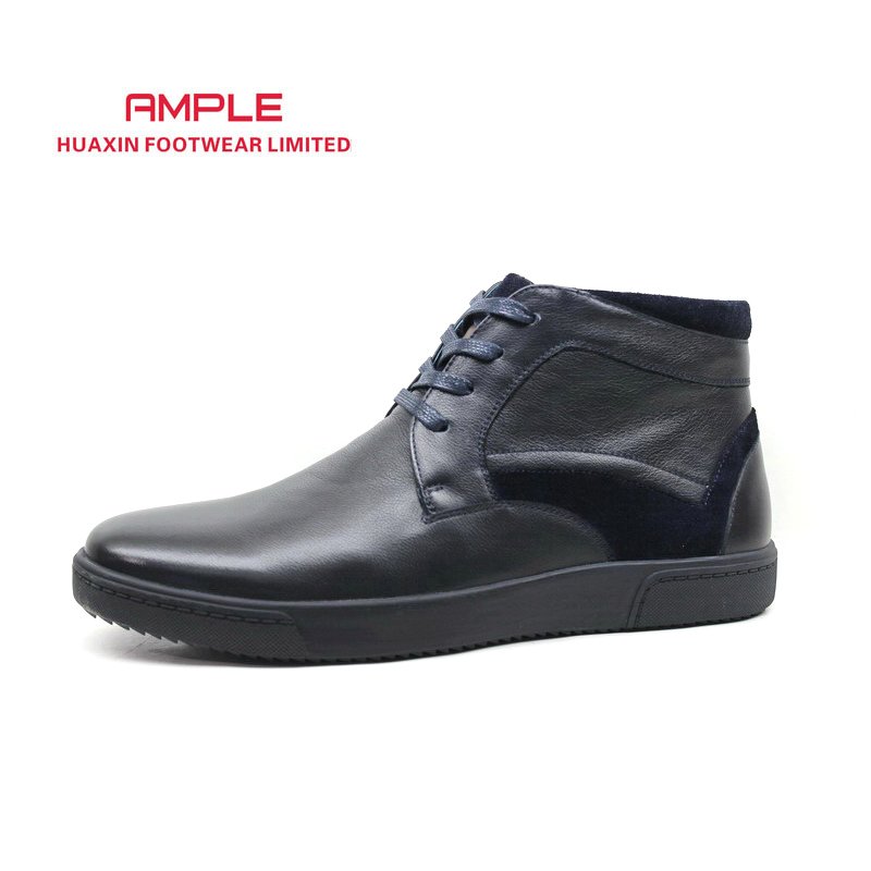 Formal Genuine Leather Fashion Sneaker Men Handmade Winter Casual Ankle Boots