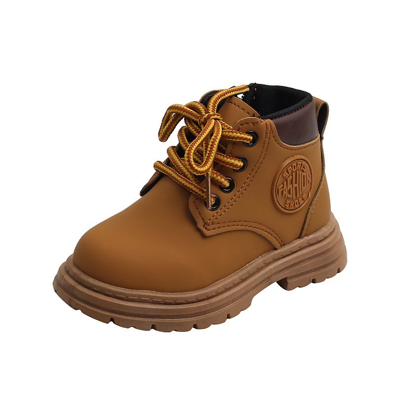 Children's boots new children's Martin boots girls boys sports shoes non-slip warm winter kids shoes leather shoes