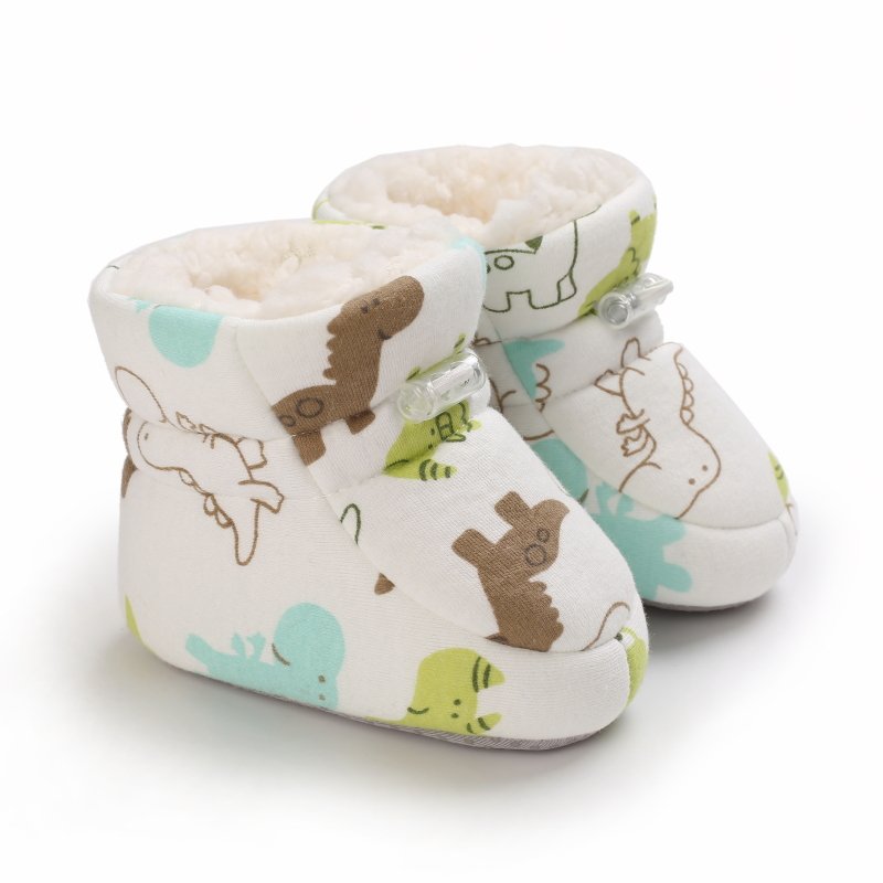 Shopify Winning Products 2024 Winter Newborn Soft Thermal Cartoon Printed Baby Snow Boots for Toddlers