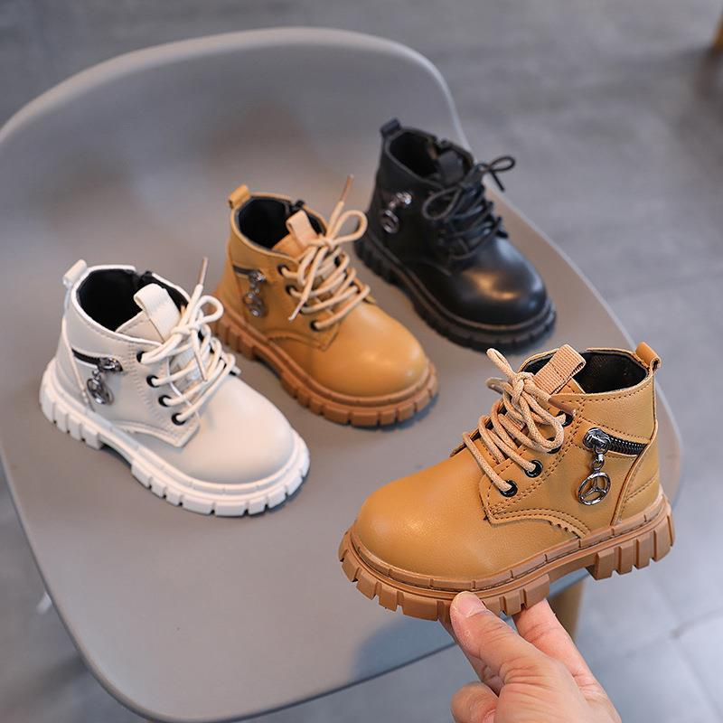 Casual Style Cow Boy Boots Children Footwear Wholesale Winter Shoes for Girls Ankle Fashion Trend Western Kids Side Zipper Boot