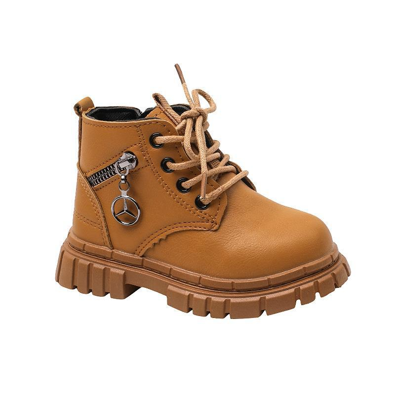 Casual Style Cow Boy Boots Children Footwear Wholesale Winter Shoes for Girls Ankle Fashion Trend Western Kids Side Zipper Boot