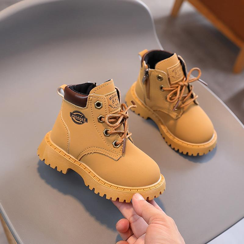 Wholesale Little Boots for Kids Girl Ankle Rubber Sole Fashion Baby Boy Winter Shoes School Casual Style Children Cowboy Boots