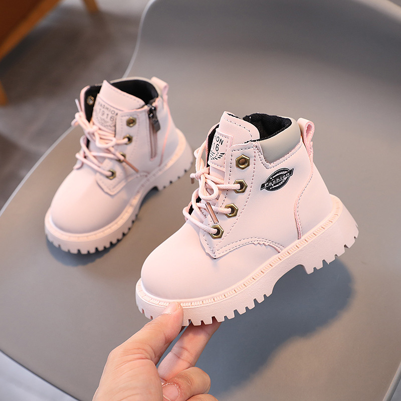 Wholesale Little Boots for Kids Girl Ankle Rubber Sole Fashion Baby Boy Winter Shoes School Casual Style Children Cowboy Boots