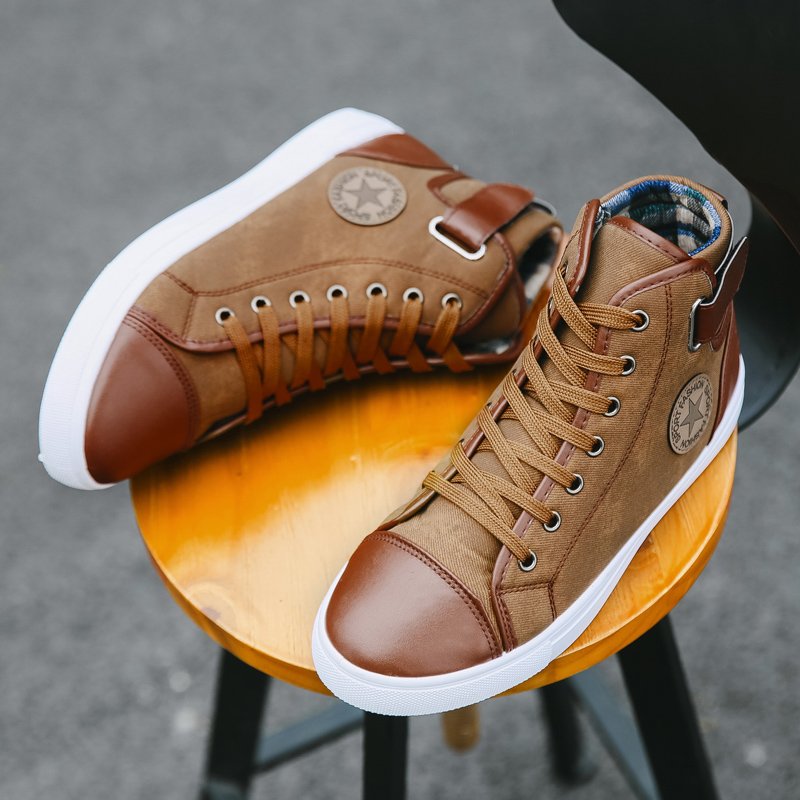 2023 Autumn Winter Retro Fashion High-top Casual Shoes Big Size Custom Brand Sneaker Boots for Man