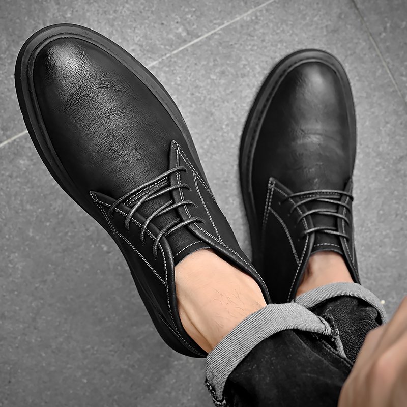 men boots genuine cow leather men martin boots winter boots for men