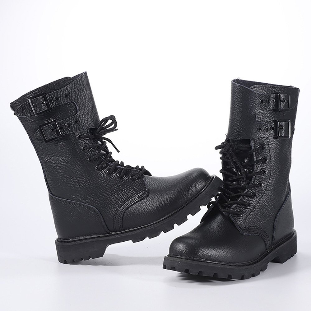New Men Lightweight Suede Leather Combat Hiking Shoes Tactical Booties Waterproof Ankle Boots