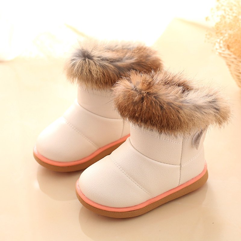 Wholesale Autumn winter Children Casual Shoes Baby Girls Fashion Casual Winter thicken Warm Snow Boots Kids Outdoor Snow Boots